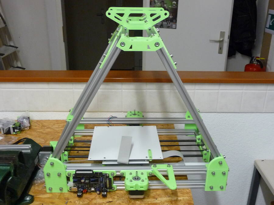 Fertiger Rahmen seitlich 3D-Druckerworkshop